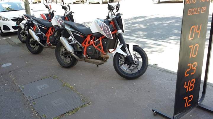 Motos de l'auto-école Montluçon