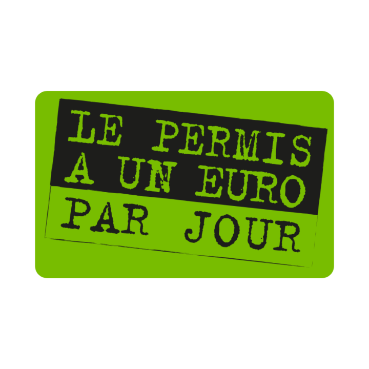 Logo Permis un euro par jour